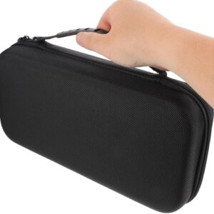 Custodia Rigida Compatibile con Nintendo Switch Lite Nera con Accessori – Guscio EVA Antiurto, Cover Trasparente, Vetro Temperato, Gommini per Tasti, Ampio Spazio Porta Accessori