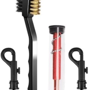 Pack da 5 Pezzi – Set Pulizia Mazze da Golf con Spazzola e Pulisci Scanalature – Setole Nylon e Ottone – con 2 Moschettoni