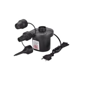 Pompa ad Aria Elettrica Portatile 220-240V con 3 Ugelli – Gonfiatore e Sgonfiatore Rapido per Materassini, Piscine Gonfiabili, Gommoni e Sacchetti Sottovuoto