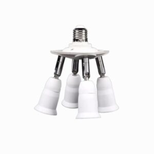 Adattatore Portalampada da E14 a E27 – Convertitore per Lampadine LED – Guscio in PBT Isolante, Contatti in Rame – Certificato CE RoHS