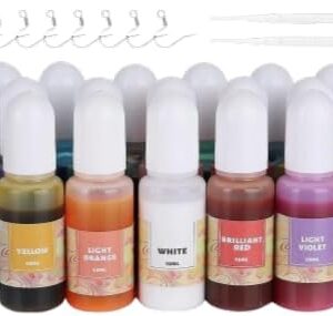 Kit Colorante per Resina Epossidica 60 Pezzi - 20 Colori Vibranti