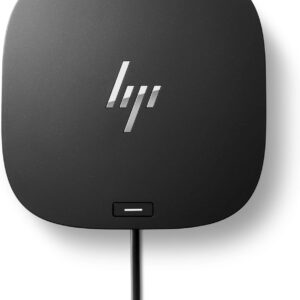 HP G5 Essential Docking station | Thunderbolt | USB 3.0 | 2 X 1.4 DisplayPort | HDMI 2.0 | Audio | RJ-45 | Nero incluso alimentatore di rete da 120 Watt (Renewed)