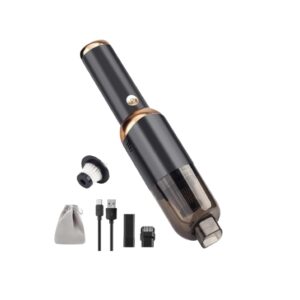 Aspirapolvere Portatile Senza Fili 9500Pa, Mini Aspirapolvere 3 in 1 Ricaricabile USB-C con Batteria 4000mAh, Aspirabriciole con Luce LED e Filtro HEPA Lavabile, per Auto, Casa, Tastiera, Peli di Animali