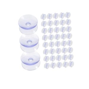 Ventose Doppie Trasparenti 72 Pezzi – Mini Ventose per Vetro e Plastica, Senza Fori, Fissaggio Sicuro per Finestre, Specchi, Acquario e Decorazioni