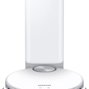 Samsung Jet™ Bot AI+ VR50T95735W/WA, Aspirapolvere Robot con telecamera, Wifi, Riconoscimento ostacoli 3D, Svuotamento automatico, per Tappeto, Bianco