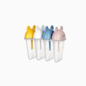 Stampi per Ghiaccioli 4 Pezzi Senza BPA, Formine Gelato con Bastoncini Riutilizzabili, Stampi Gelato Fai da Te per Bambini e Adulti