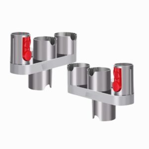 Supporto Porta Accessori per Aspirapolvere Compatibile V15 V11 V10 V8 V7 – Set 2 Pezzi, Organizer per Spazzole e Bocchette, 6 Slot, Montaggio Senza Fori