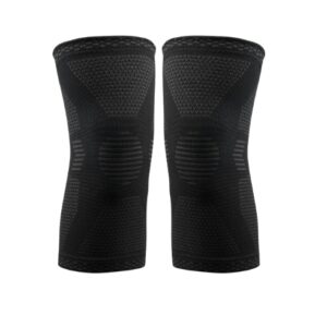 Ginocchiere Ortopediche a Compressione (2 Pezzi) XL – Tutore Ginocchio Sportivo con Supporto Antiscivolo – Fascia per Artrite, Dolori Articolari, Corsa e Palestra