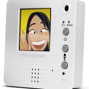 Metronic, Memo Frigo con videocamera, microfono e altoparlanti integrati, schermo TFT LCD 1,42, porta USB