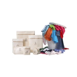 Set Sacchetti per Bucato in Rete con Cerniera – Borse Lavatrice per Capi Delicati, Lingerie, Scarpe e Abbigliamento – Diverse Misure