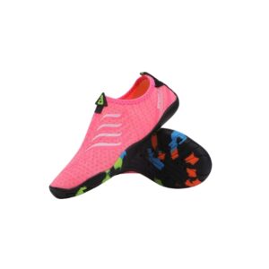 Scarpe da Mare Uomo/Donna Rosa Fluo N.45 – Suola in Gomma Rigida Antiscivolo – Ideali per Scogli e Fondali Sassosi – Scarpe da Scoglio per Acqua e Spiaggia