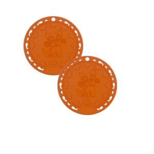 Set 2 Tappetini Antiscivolo in Silicone Alimentare Raccogli Briciole – Impermeabili, Lavabili in Lavastoviglie, Resistenti al Calore (-40°C / 230°C)