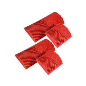 Set 4 Pezzi Spatole Effetto Legno in Gomma – Strumenti per Venature Legno Decorative fai da te per Pareti, Porte, Pavimenti e Mobili