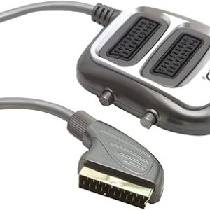 G&BL 341 Adattatore Multiscart, 2 Input - 1 Output con Selettore, Argento