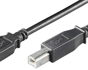 Goobay 65596 Cavo ad alta velocità USB 2.0 nero - per stampante. Spina USB 2.0 (tipo A) > Spina USB 2.0 (tipo B)