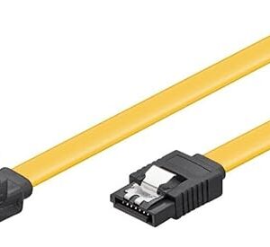 Goobay 60020 Cavo dati PC; 6 Gbit; clip da 90° - Spina SATA L-Type > Spina SATA L-Type 90°