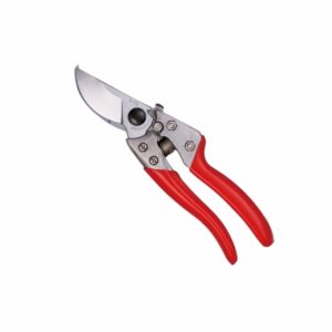 Forbici Professionali da Potatura 17,5 cm – Lama in Acciaio al Carbonio Cromato – Impugnatura Ergonomica Antiscivolo – Chiusura Sicura a Una Mano – Cesoie da Giardino Leggere e Resistenti
