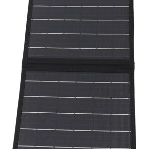Caricatore a Pannello Solare da 60 W Portatile Impermeabile per Escursionismo, Pesca, Campeggio, con 2 Schede Solari Pieghevoli, 5V/2.4A,Doppie Porte USB
