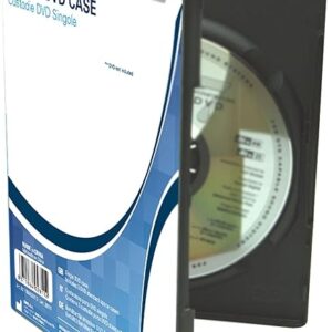 G&BL 2811 Contenitore per 1 Dvd, Kit 3 Pezzi, Nero