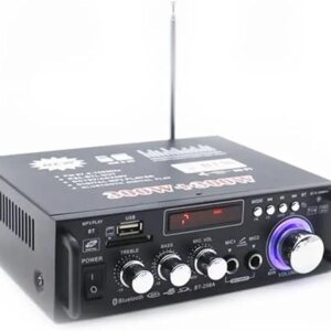 BT-298A Amplificatore di potenza domestico Pratico display a cristalli liquidi 2CH 12V/220V 600W Amplificatore audio HiFi compatibile 5.0 - Incredibilmente versatile