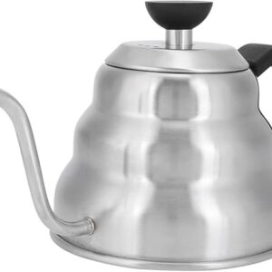 Elegante e classica caffettiera a goccia in acciaio inox con collo d'oca (1000 ml)