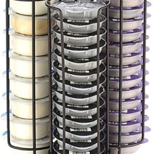 Porta capsule Kitchenista per Tassimo - Porta capsule da 52 pezzi - Griglia girevole in filo metallico, bronzo/caffè
