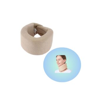 Collare Cervicale Morbido Anatomico – Supporto per Collo Traspirante in Cotone, Tutore Cervicale per Ernia, Colpo di Frusta, Dolori Cervicali e Nevralgie - MISURA M