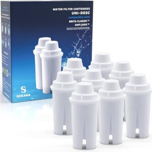 SOKANA Filtro Compatibile sostituzione compatibile per Caraffa, Sostituisce BRITA Classic