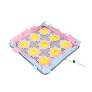 Tappetino Olfattivo per Cani 33 x 33 cm, Gioco Interattivo Ricerca Cibo, Tappeto Snuffle per Addestramento Mentale, Anti Stress e Rallentatore per Alimentazione, Lavabile, per Cani e Animali Domestici