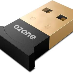 OZONE GAMING GEAR -OZBT50- Adattatore USB Bluetooth 5.0, trasmissione dati fino a 3,0 Mbps, USB, distanza 10-20m, finestra XP/7/8/10, nero