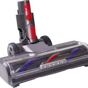KENVOR Spazzola Compatibile con Dyson Aspirapolvere V7, V8, V10, V11, V15, Spazzola di Ricambio e Spazzola Scopa Elettrica con 5 luci a LED