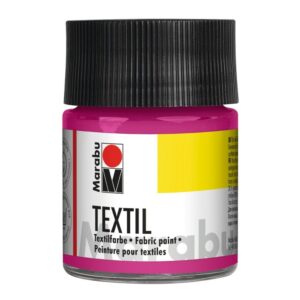 Colore per tessuto Magenta set da 5 pezzi