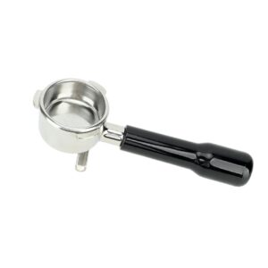 Portafiltro per Macchina da Caffè con Beccuccio Singolo | Maniglia Ergonomica Nera | Ricambio Portafiltro per Caffè Espresso | Lunghezza 20 cm | Coppa Diametro 6 cm