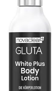 Novaclear Gluta White Plus - Lozione corpo con glutatione, acido glicolico e azeloglicina, lozione per il corpo illuminante, uniforma il tono della pelle, riduce le macchie scure, luminosità della