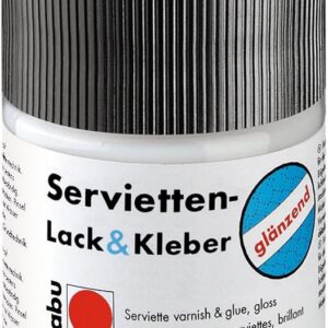 Marabu, 114205849, Vernice Lucida per decoupage, Trasparente, 50 ml Vernice e Adesivo Lucidi, 50 ml Trasparente (PACK DA 3)