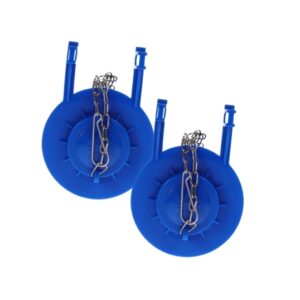 Flapper Universale per WC, Kit da 2 Pezzi, Guarnizione per Valvola di Scarico in Gomma, Ricambio Antiperdita per Cassetta Toilette, Installazione Senza Attrezzi, Risparmio Idrico