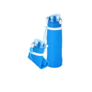 Borraccia Pieghevole in Silicone 750 ml, Bottiglia Sportiva Senza BPA, Leggera e Riutilizzabile, a Prova di Perdite con Tappo Antipolvere, per Running, Ciclismo, Trekking, Campeggio e Fitness