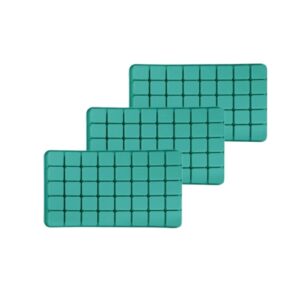 Set da 3 Stampi in Silicone con 40 Cavità Quadrate – Stampo Antiaderente per Cioccolatini, Praline, Dessert, Fondente, Sapone Fai da Te, Resina e Decorazioni per Torte – Resistente da -40°C a 230°C