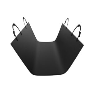 Telo Coprisedile Auto per Cani 135 x 145 cm – Protezione Impermeabile per Sedile Posteriore, Antigraffio e Facile da Pulire, Nero