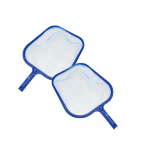 Set da 2 Retini per Piscina con Rete Profonda di Grande Capacità, Raccogli Foglie e Detriti, Compatibili con Manici Telescopici Standard, Retini per Pulizia Piscina, Spa, Laghetto e Fontana