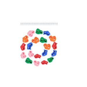 Set 20 Impugnature da Arrampicata per Bambini con Kit di Montaggio, Prese da Parete Colorate per Interno ed Esterno, Parete di Arrampicata, Torre Gioco, Casetta sull'Albero, Portata 65 kg