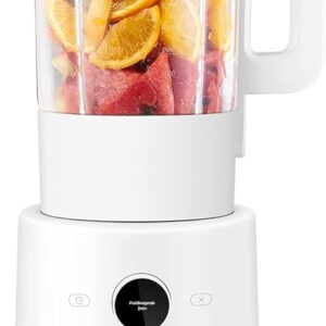 Xiaomi Smart Blender, Taglio Multiangolo a 8 lame, Manopola con Display OLED, 9 Velocità Variabili, Prepara Bevande Calde e Fredde, Fino a 4 Ore di Isolamento Termico, Bianco, Versione Italiana