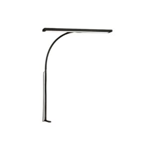 Lampada da Scrivania LED con Morsetto, Telecomando e Braccio Flessibile – 5 Modalità di Luce, 10 Livelli di Luminosità, Lampada da Tavolo USB per Studio, Ufficio e Lettura