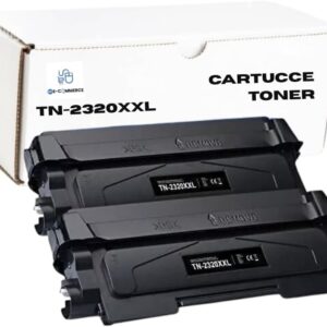 S.C. E-COMMERCE TN2320XXL Cartucce per toner, compatibili per brother L2520DW/L2540DW/L2500D/L2540DN;L2320D/L2340DW/L2360DW/L2380DW/L2300D/L2360DN/L2365DW;MFC-L2700DW/L2720DW/L20DW/. (nero- 2 pack)