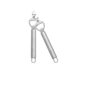 Set 2 Pezzi Apribottiglie Professionali in Acciaio Inox 18/10, Levacapsule con Foralattine, 20 cm, Robusti e Resistenti alla Corrosione, Ergonomici, Lavabili in Lavastoviglie