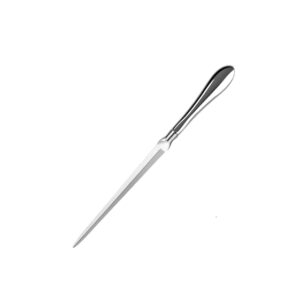 Apribuste in Metallo 1 Pezzo, Apri Lettere e Buste, Tagliacarte da Scrivania, Coltello Apribusta in Lega Metallica Color Argento, 22,9 cm, per Casa, Ufficio e Scuola